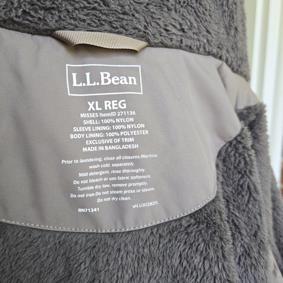 L.L. Bean Tan Fleece Lined Jacket - Picture 7 of 9